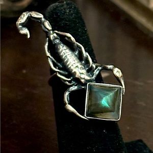 BloodMilk Labradorite Elizabetta’s Scorpion ring size 6
